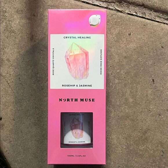 Rose Quartz Crystal Reed Diffuser - Pink - Picture 2 of 4